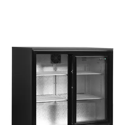 Tefcold Minibar prosklené posuvné dveře, černá DB201S (2)
