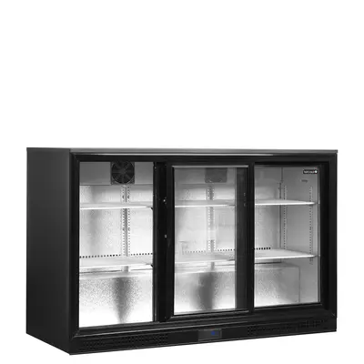 Tefcold Minibar prosklené posuvné dveře, černá DB301S-3 (3)
