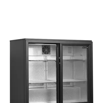 Tefcold Minibar prosklené posuvné dveře, černá BA21S (2)