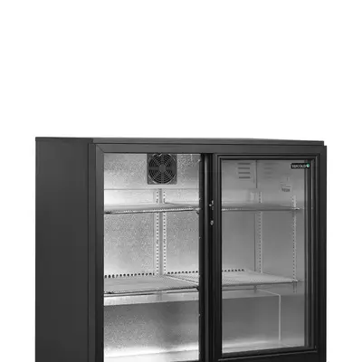 Tefcold Minibar prosklené posuvné dveře, černá BA26S (2)