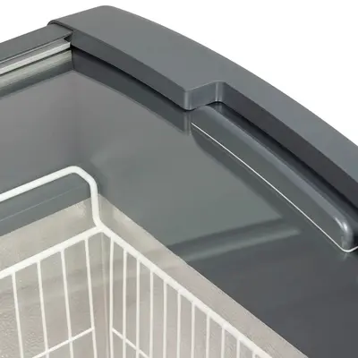Tefcold Mraznička pultová , posuv. oblé víko Focus 106 GREY (6)