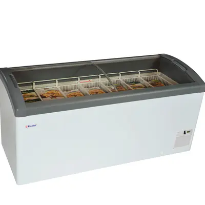 Tefcold Mraznička pultová , posuv. oblé víko Focus 171 GREY (2)