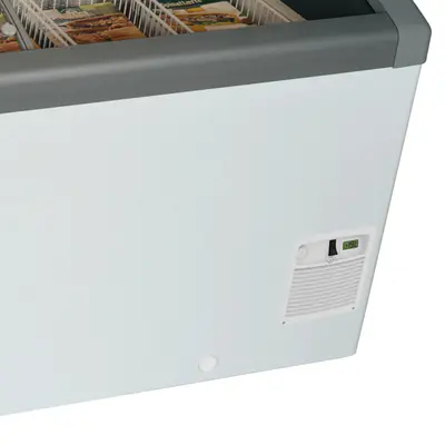 Tefcold Mraznička pultová , posuv. oblé víko Focus 73 GREY (3)