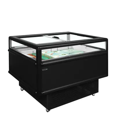 Tefcold Vitrína černá chladicí / mrazicí s přepínáním UHD 201 Black (4)