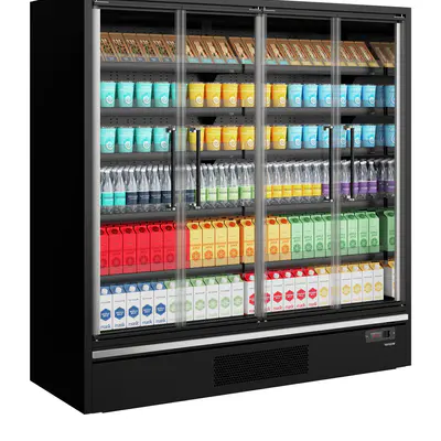 Tefcold Vitrína chladicí přístěnná, kř. dveře Galaxy+ GP20FGD Black (2)