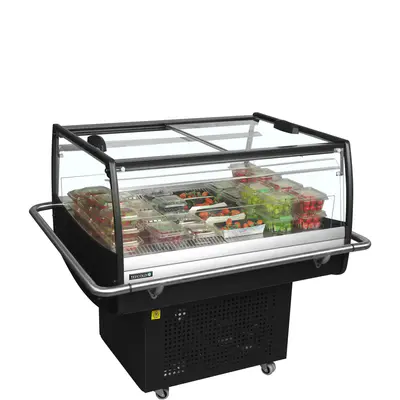 Tefcold Vitrína chladicí  samoobslužná, černá PDC90SL-2 (4)