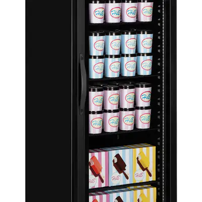 Tefcold Skříň mrazicí  prosklené dveře UF400VGB (4)