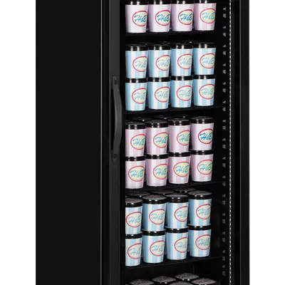 Tefcold Skříň mrazicí  prosklené dveře UF400VGB (5)