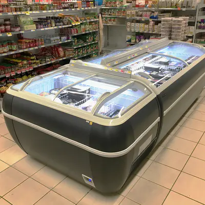 Tefcold Ostrov mrazicí, černá TWIN 220B-F (5)