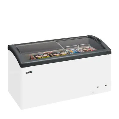 Tefcold Mraznička pultová  prosklené oblé víko FOCUS 151 (2)