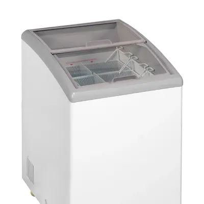 Tefcold Mraznička pultová  prosklené posuv. víko IDC152-W1 (3)