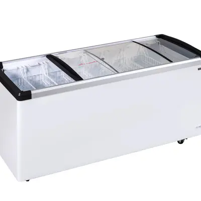 Tefcold Mraznička pultová  prosklené oblé víko IDB500-W1 (5)