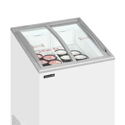Tefcold Mraznička pultová  prosklené oblé víko IC102SCEB (2)
