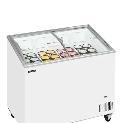 Tefcold Mraznička pultová  prosklené oblé víko IC302SCEB (2)