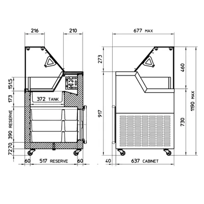 Tefcold Distributor kopečkové zmrzliny MIRABELLA 6 (2)