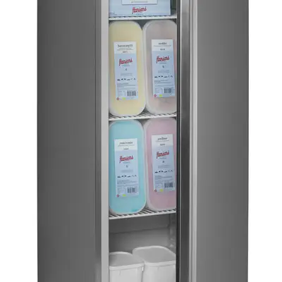 Tefcold Skříň mrazicí  plné dveře, nerez UF 400 VS (2)
