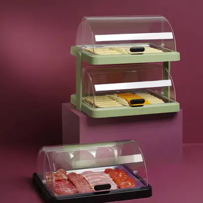 HENDI Pult chladicí Duo UNIQ, designed by Robert Bronwasser, Zelená, 480x355x480mm (5)