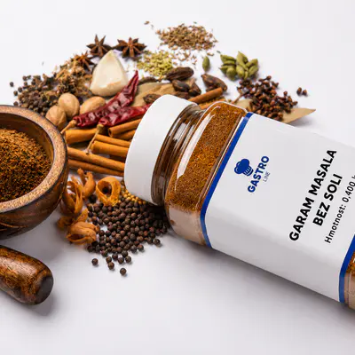 Gastro line Garam masala bez soli 400g dóza (2)