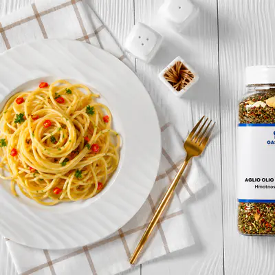 Gastro line Aglio Olio Peperoncino 380g dóza (2)