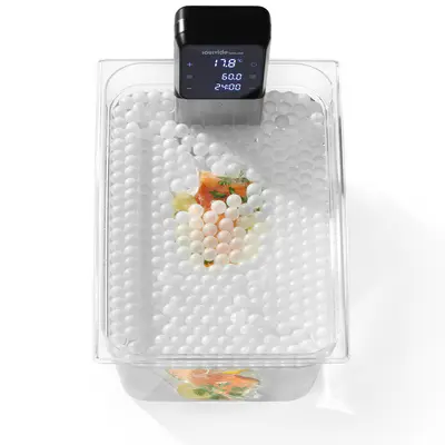 HENDI Kuličky na vaření Sous-vide - 500 ks, Bílá, ⌀20mm (2)