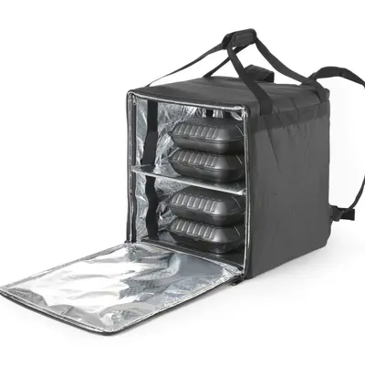 HENDI Tepelně izolovaný přepravní batoh, 75,2L, Černá, 410x410x(H)480mm (2)