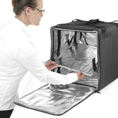 HENDI Tepelně izolovaný přepravní batoh, 75,2L, Černá, 410x410x(H)480mm (6)
