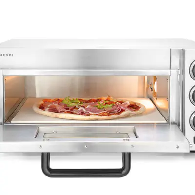 HENDI Pec na pizzu jednokomorová 2000 W, Stříbrná, 230V/2000W, 580x560x(H)275mm (6)