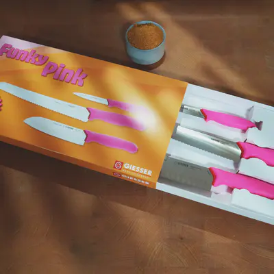 Giesser Sada nožů PrimeLine G 9853 FUNKY PINK (4)