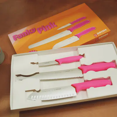 Giesser Sada nožů PrimeLine G 9853 FUNKY PINK (2)