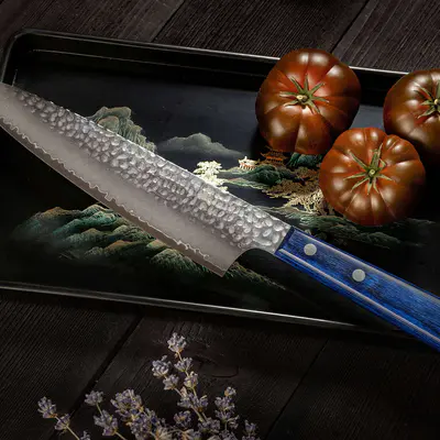 Yaxell Japan Nůž Gyuto BLUE BREEZE kuchařský 200 mm (4)