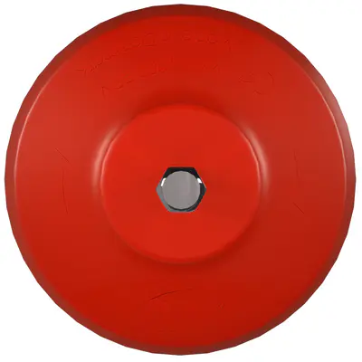 Vikan Kartač HyDrive kulatý 90mm, tvrdý, červený 87004 (2)