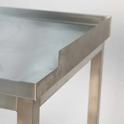 Stůl nerez  s policí D (2)