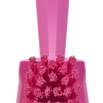 Vikan Kartáč s krátkou rukojetí tvrdý - růžový (2)