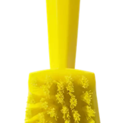 Vikan Kartáč s krátkou rukojetí tvrdý - žlutý (2)