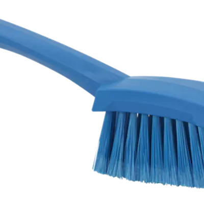 Vikan Kartáč s krátkou rukojetí měkký - modrý (2)