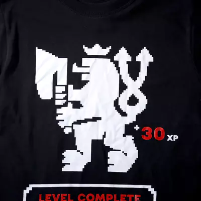 MASO-PROFIT Tričko černé - Level complete (S) (2)