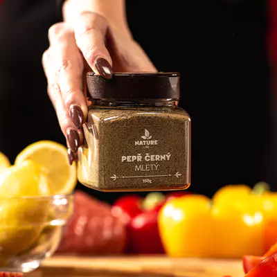 Nature line Pepř černý mletý 150g dóza (4)