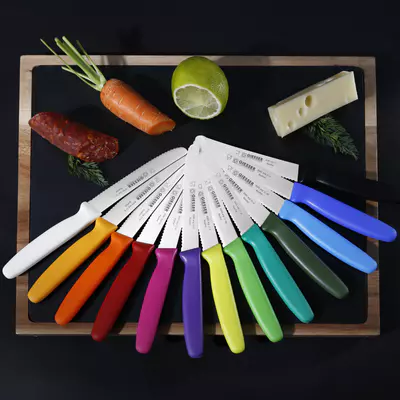 Giesser Nůž zubatý univerzální G 8365 110 mm žlutá (6)