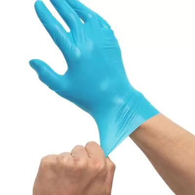 Rukavice Hygrip TPU modré bezprašné 200ks - XL (3)