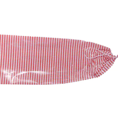 Viskase Obal na šunku Nalon VKS weiss k. 117/50 červeno-bilé káro přířez 50 cm (2)