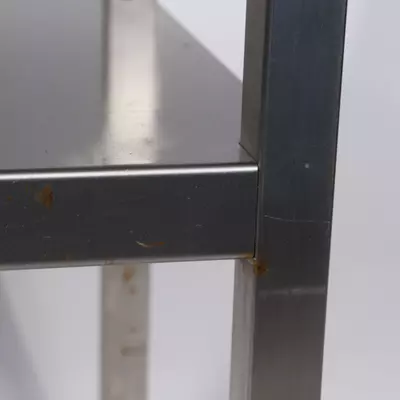 Stůl bourárenský s 5 otvory pro třídění 2150x700x850mm, PE deska bílá (2)