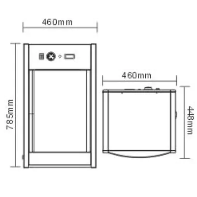 SAVE Vyhřívaná vitrína HD-100L (2)