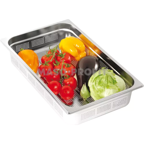 Gastronorm GN 1/1 (h=40 mm) nerezová děrovaná