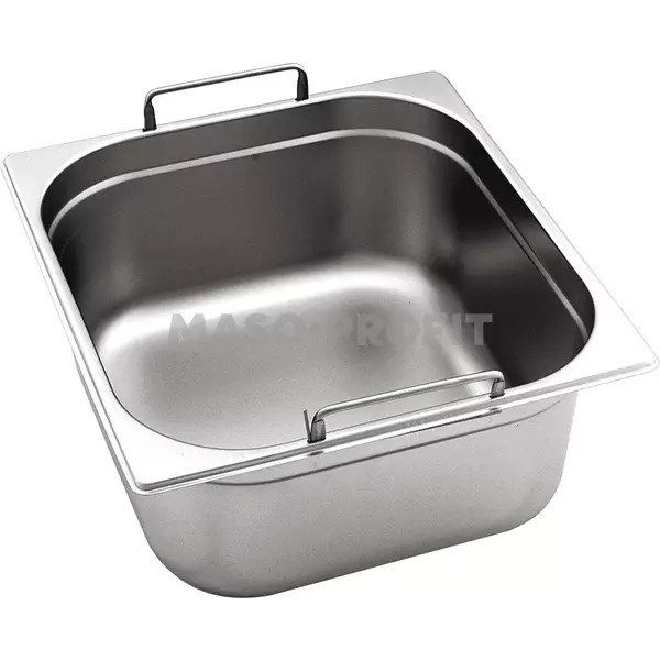 Optinox Gastronádoba GN 2/3 (h=150 mm) nerezová plná s uchy OPTINOX