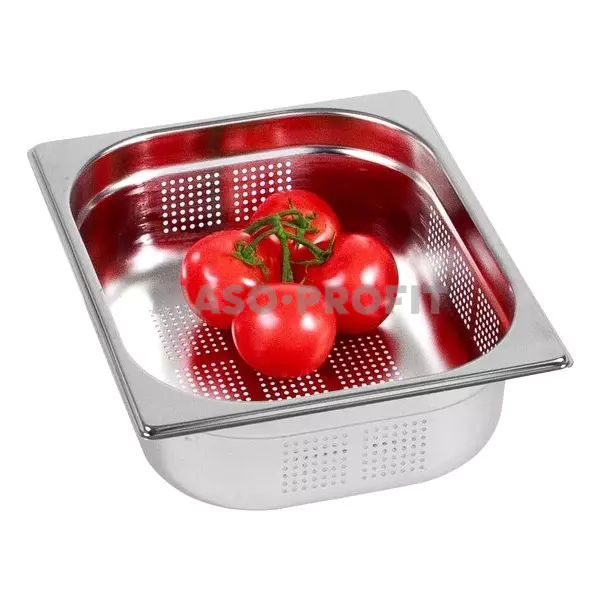 Optinox Gastronádoba GN 1/2 (h=100 mm) nerezová děrovaná OPTINOX