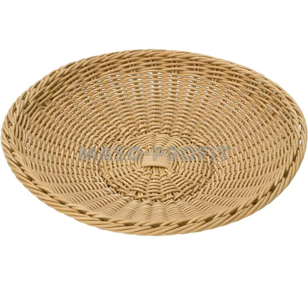 Saleen Mísa polyratan Ø380x75-hnědá