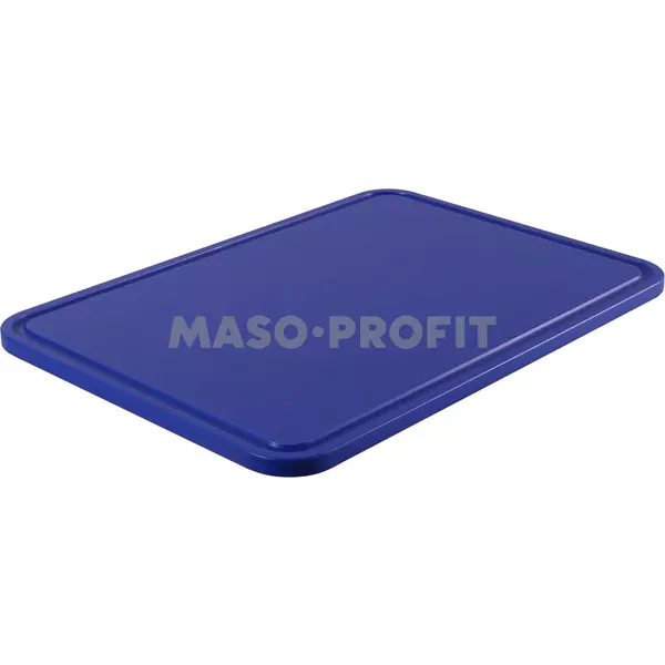 ORBILAN PE Krájecí prkénko s drážkou 440x290x15 - modrá