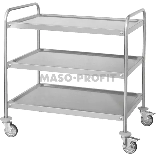 Servírovací vozík se třemi policemi (1000x500x850/940)