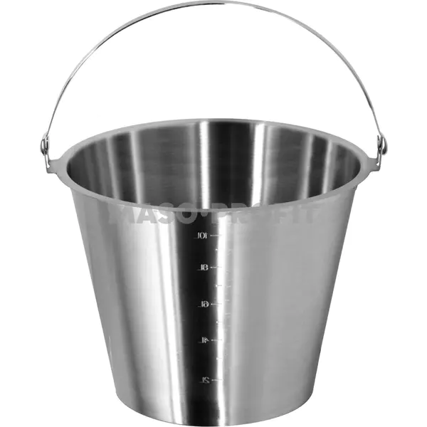 Vědro bez podstavy (Ø250 mm, 7 l) nerez ECO