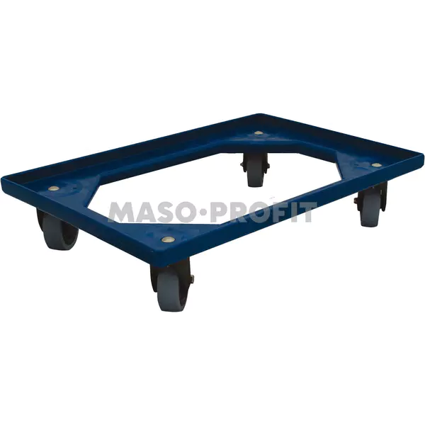 Complastec Vozík 4 ot.kolečka guma - modrý